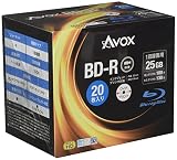 AVOX ブルーレイディスク BD-R 録画用 25G 1-4倍速 20枚 パック BR130RAPW20A