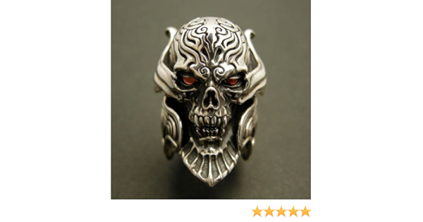 Amazon Co Jp 牙狼 ガロ Garo シルバーリング 魔導輪ザルバ レッドアイ バージョン サイズアップ 模様彫り足し おもちゃ