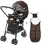 アップリカ ラクーナAD ブラウンＢＲ ＋ あったか フットマフ BR