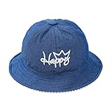 YideaHome 幼児用 キッズ 子供 ハット つば広 キャップ サファリハット 帽子 フィッシャーマンハット ジーンズ風 女の子 男の子 紫外線 UVカット 日よけ 日焼け止め