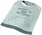 Lillian Rose Cotton Bib, Property of New Parents, 9 x 15 by Lillian Rose [並行輸入品]