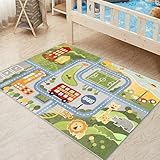 Percy’s Caravan 道路 マット キッズプレイマット 子供部屋 ラグ キッズマット ベビープレイマット ベビーマット ミニカー 赤ちゃん プレイシート 滑り止め 丸洗い 洗濯機（まちたんけん）