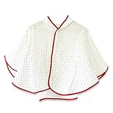 ブルーム 日本製 4重ガーゼ ベビーポンチョ (水玉レッド）