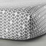 Oilo Diamond Sateen Crib Sheet Stone [並行輸入品]