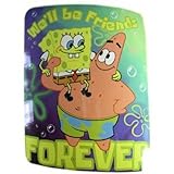 Nick Jr Patrick & Spongebob Fleece Blanket - Friends Forever fleece throw [並行輸入品]