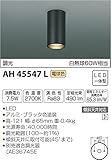 コイズミ照明 コンパクトシーリングライト 白熱球60W相当 ブラック色塗装 AH45547L