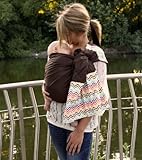 Snuggy Baby Linen Banded Ring Sling Baby Carrier in Rainbow Chevron by Snuggy Baby [並行輸入品]