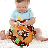 Baby Kid Child Taggies Spot Chime Rattles Soft Stuffed Plush Big Ball Sport Toy by New
