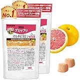 UHA味覚糖［公式］ 2粒で1日に必要な11種類のビタミン配合 食生活の偏りが気になる方 不足しがちなビタミンをバランスよく補給 まとめ買い 通販限定 グミサプリ マルチビタミン 30日分 1袋あたり60粒 1日2粒 ピンクグレープフルーツ味 2袋セット