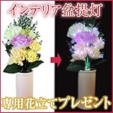 盆提灯 プチルミナス (えらべる花立てセット) 黒結晶（ブラック）