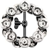 MEINL Percussion マイネル ハイハットタンバリン Headliner Series Hihat Tambourine Stainless Steel 2rows HTHH2BK 【国内正規品】