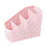 yougheny 収納ボックス おしゃれ 小物収納ボックス 卓上 収納ケース リモコンラック 収納ボックス 文具 整理ケース 事務 ピンク-S