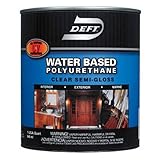 Deft Interior Exterior Water-Based Polyurethane Semi-Gloss Finish, Quart by Deft Inc.
