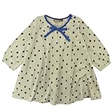 【秋冬物】 nico hrat(ニコフラート) 綿レーヨン天竺ドット柄ワンピース 130cm /BE NO.B-250863