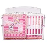 Dr. Seuss Blue Oh! The Places You'll Go! 4 Piiece Bedding Set in Pink by Trend Lab [並行輸入品]