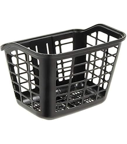 Amazon | Kisangel プラスチック 自転車 カゴ 蓋付き フロント