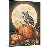 John Rossiniプレミアムシックラップキャンバス壁アート印刷題名in the Pumpkinパッチ 30" x 40" 2350180_24_30x40_none