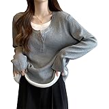 [ジア ジア] tシャツレディース長袖 重ね着風カットソー ゆったりロンTフェイクレイヤード tシャツオーバーサイズ トップス 大きいサイズ