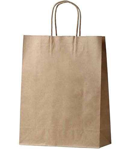 Amazon.co.jp: 井上紙業 クラフト 紙袋 [200枚] 無地 定番 業務