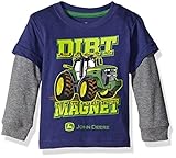 John Deere SHIRT ベビー・ボーイズ カラー: ブルー