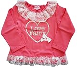FairyBaby レース付Tシャツ 90cm ピンク[50] スムス S21408-24