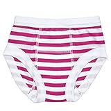 Egyptian Organic Cotton Print Training Pants, Fuschia Stripe, 12-24 Months by Under the Nile