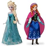 Disney USディズニー公式アナと雪の女王 Frozen フローズンアナとエルサ Anna Elsaフィギュア2体セット ドール 人形 グッズ