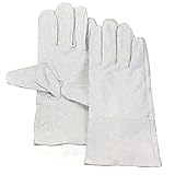 【120双】 牛革クレスト ロング 手袋 作業用 革 皮 工場 現場 熱T 代不