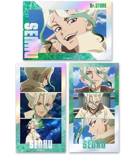 Amazon.co.jp: Dr．STONE クリアファイル 石神千空＆七海龍水