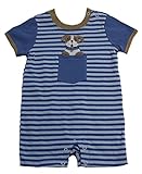 Best of Chums baby-boys犬inポケットロンパース US サイズ: S カラー: ブルー