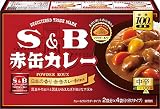 S&B エスビー食品 赤缶カレーパウダールウ 中辛 152g ×6個