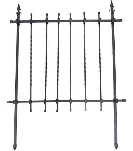アイアンフェンス 防錆 ガーデンフェンス 10枚セット 植物 ブラック Amazon | ガーデンフェンス アイアンフェンス 10枚セット ブラック 防