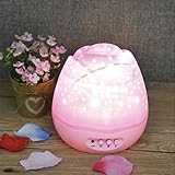 Creazyマルチカラープロジェクタナイトライト回転Starry LED投影Moon Starランプ FDG96-FG