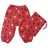 【オールシーズン】 POSTAR(ポスター) 星柄レインパンツ 95cm/RED NO.P-6611-10