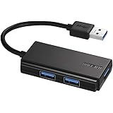 バッファロー BUFFALO USB3.0 バスパワー 3ポートハブ ブラック コンパクトモデル BSH3U105U3BK 【Windows/Mac対応】 【1】ブラック