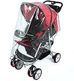 （Rarihima)ベビーカーレインカバー ベビーカー雨よけカバー 天気シールド 防塵 防雨 防風カバー 虫よけカバー