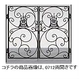 LIXIL 新日軽　ディズニー門扉　角門柱式　プリンセスA型（シンデレラ）　0810　両開き　【リクシル】 ブラック