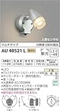 コイズミ照明 人感センサ付スポットライト マルチタイプ 散光 白熱球100W相当 シルバーメタリック塗装 AU40521L