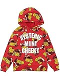 (ヒステリックミニ) Hysteric Mini CHEEKY FACE総柄 裏毛ロゴパーカー 120cm レッド