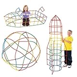 MILY 400個建物モデル教育ストローとホイールコネクタset-fineモータースキルToys for Girls & Boys