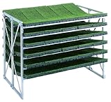 昭和ブリッジ 苗箱収納棚 [70枚・斜め収納・補強付] NC-70KH