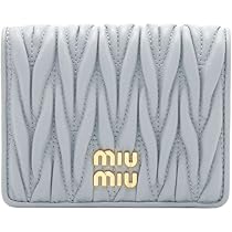 Amazon | MIUMIU(ミュウミュウ) マテラッセレザー 財布 ブルー  