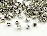 1「片7」 100組入 片面カシメ 頭7mm 足6mm カシメ 7mm カシメセット 革細工金具 かしめ カシメ金具 レザークラフト 金具 頭径7mm 足6mm,ニッケルシルバー