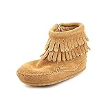 (ミネトンカ) Minnetonka Double Fringe Bootie ベビー 米国 1 ブラウン 冬のブーツ [並行輸入品]