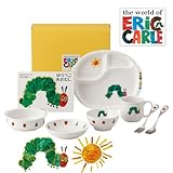 ニッコー 子供食器 出産祝い はらぺこあおむし ぱくぱくセット HUG米 (ランチ皿 ライスボール マグ 小鉢 スプーン フォーク 深皿)