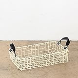 COCO WIRE HANDLE BASKET NO.08 IVORY