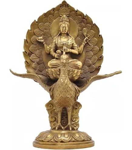 Amazon｜孔雀明王 仏像 守り本尊 除災 孔雀仏母 孔雀王母菩薩真鍮 材質
