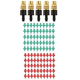 Baoblaze ノズル　噴霧器　5点セット　真ちゅう　調節可能　小型　スプリンクラー　180度＋360度　各50個入り