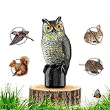 Farway 動物撃退器 鳥よけ フクロウ 防鳥防獣対策 目の光が夜行性動物を追い払う ソーラーパワー モーションアクティブ 野良猫 犬 カラス 鳥 ネズミ 退治 置くだけ 庭園、お芝庭、花壇、ベラン