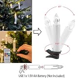 kanzd 10 LEDちらつきキャンドルライトFlamelessリモートコントロールクリスマスホームデコレーション Regular ホワイト Kanzd